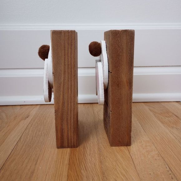 Wooden Easter Bunny Decor, set of 2 - Picture 3 of 8